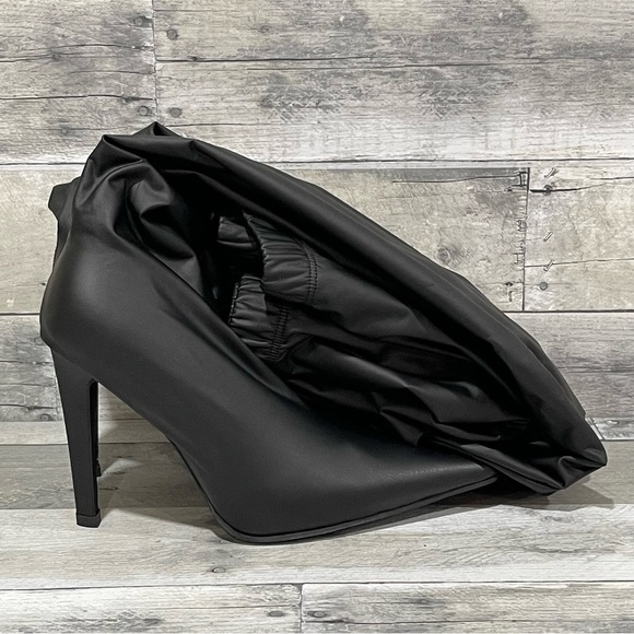 JEFFREY CAMPBELL 2-In-1 faux fur Pantaboots ,Black Stretch - Sz-7.5 - M - Jeans - Picture 7 of 16